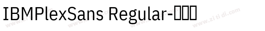 IBMPlexSans Regular字体转换
